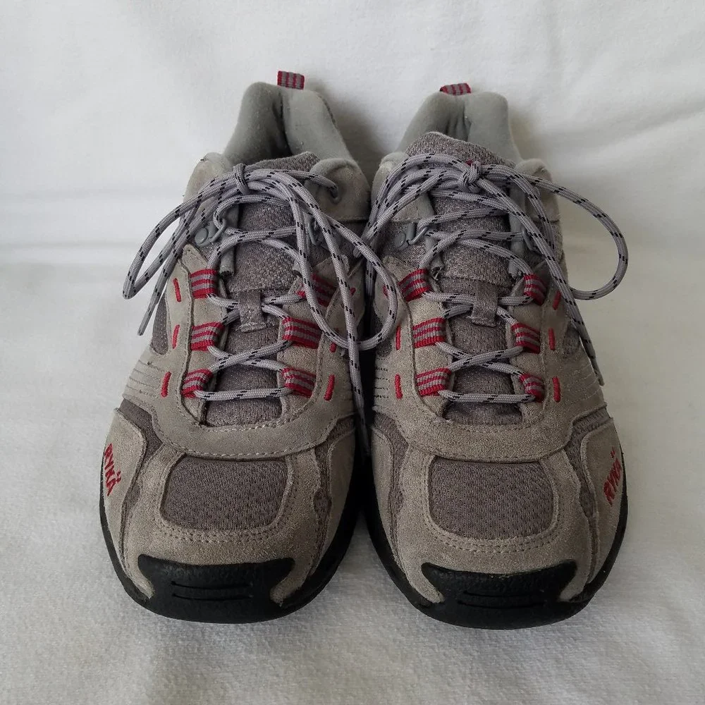 Ryka Women's Size 9.5M Athletic Walking Shoes Gray Maroon K24037W-S Lace Up - Picture 3 of 9